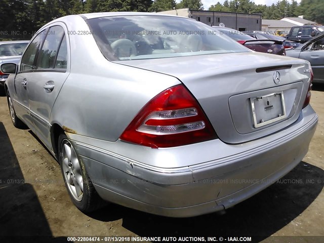 WDBRF81J24F492897 - 2004 MERCEDES-BENZ C 240 4MATIC SILVER photo 6