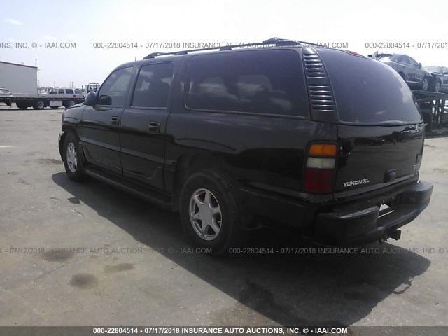 1GKFK66U54J276406 - 2004 GMC YUKON XL DENALI BLACK photo 3