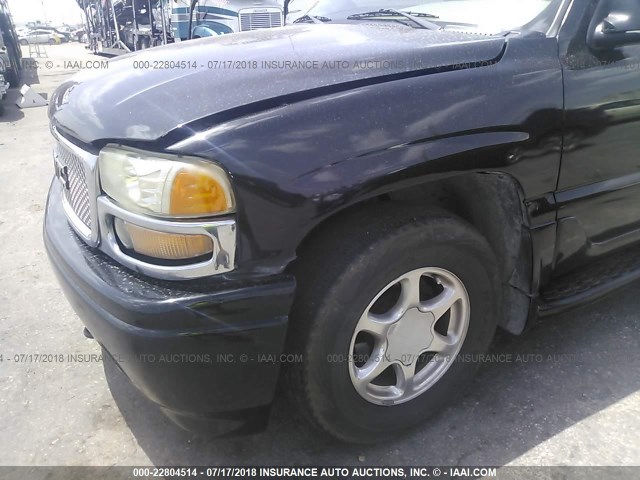 1GKFK66U54J276406 - 2004 GMC YUKON XL DENALI BLACK photo 6