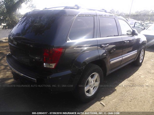 1J8HR58N76C202615 - 2006 JEEP GRAND CHEROKEE LIMITED BLACK photo 4