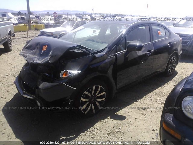 19XFB2F96FE067711 - 2015 HONDA CIVIC EXL 黑色 照片 2