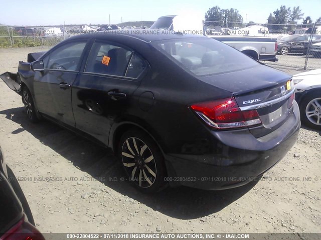 19XFB2F96FE067711 - 2015 HONDA CIVIC EXL 黑色 照片 3