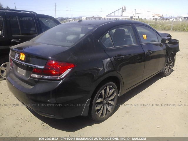 19XFB2F96FE067711 - 2015 HONDA CIVIC EXL 黑色 照片 4