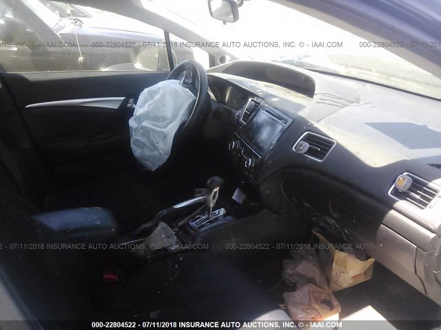 19XFB2F96FE067711 - 2015 HONDA CIVIC EXL 黑色 照片 5