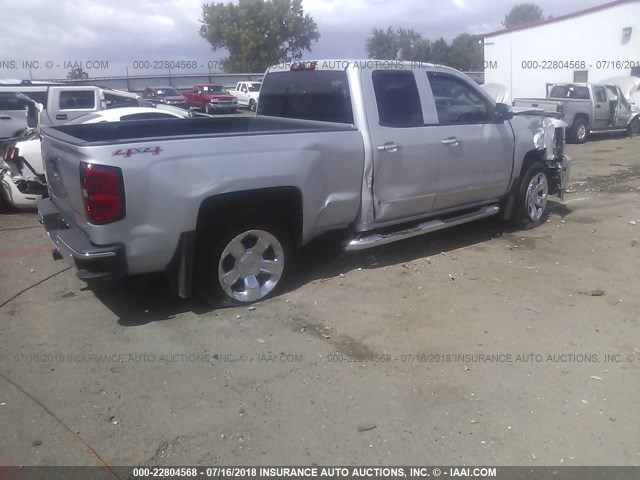 1GCVKSEC6EZ243085 - 2014 CHEVROLET SILVERADO K1500 LTZ SILVER photo 4