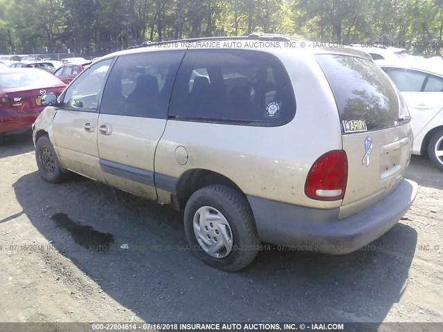 1B4GP44R1YB523986 - 2000 DODGE GRAND CARAVAN SE/SPORT TAN photo 3