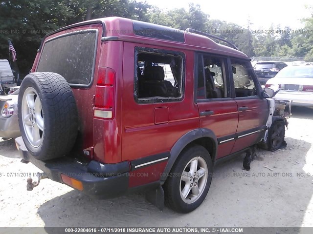 SALTY1247XA205422 - 1999 LAND ROVER DISCOVERY II  RED photo 4