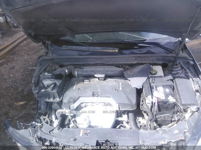 1G11B5SA3DF346783 - 2013 CHEVROLET MALIBU LS GRAY photo 10