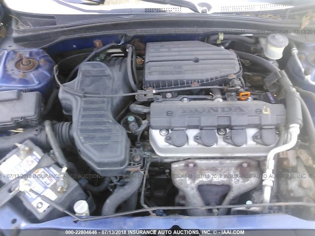 1HGES16324L005200 - 2004 HONDA CIVIC DX VP 蓝色 照片 10