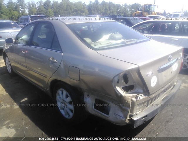 4T1BE30K93U676226 - 2003 TOYOTA CAMRY LE/XLE/SE 金色 照片 3