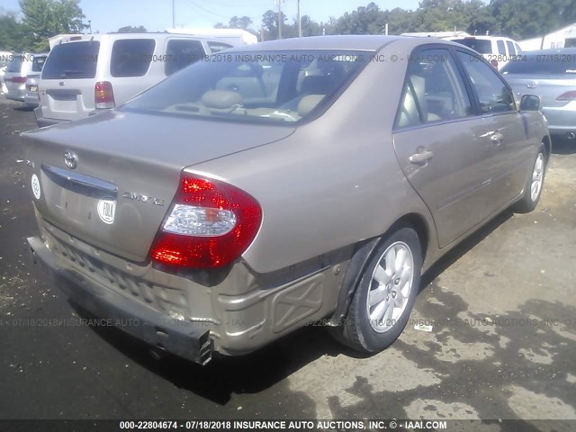 4T1BE30K93U676226 - 2003 TOYOTA CAMRY LE/XLE/SE 金色 照片 4