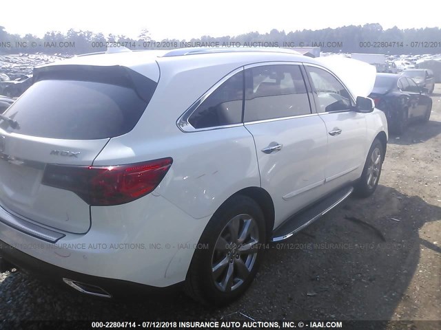 5FRYD3H92GB009997 - 2016 ACURA MDX ADVANCE WHITE photo 4