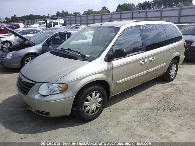 2A4GP54L07R167528 - 2007 CHRYSLER TOWN & COUNTRY TOURING GOLD photo 2