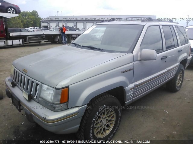 1J4GZ78Y5SC529107 - 1995 JEEP GRAND CHEROKEE LIMITED/ORVIS SILVER photo 2