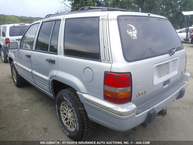 1J4GZ78Y5SC529107 - 1995 JEEP GRAND CHEROKEE LIMITED/ORVIS SILVER photo 3