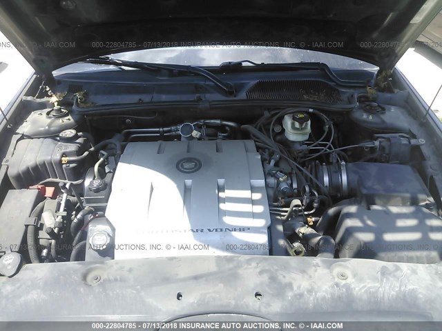 1G6KF57905U129030 - 2005 CADILLAC DEVILLE DTS BLACK photo 10