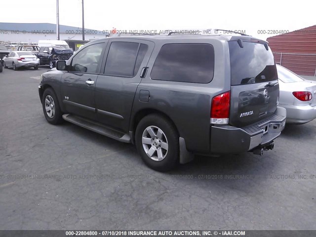 5N1AA08A47N714558 - 2007 NISSAN ARMADA SE/LE GRAY photo 3