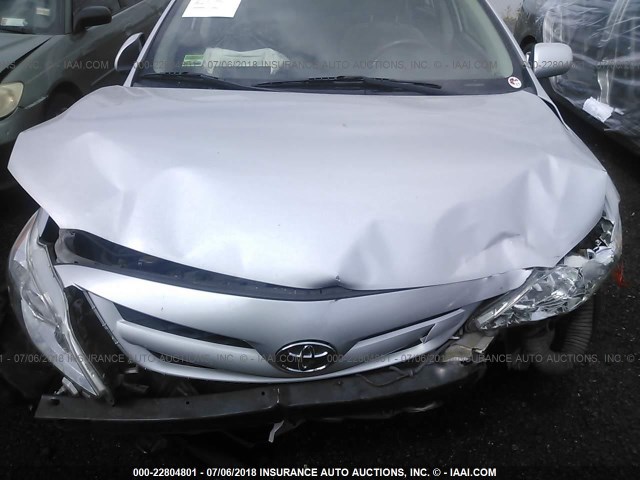 2T1BU4EE8CC800094 - 2012 TOYOTA COROLLA S/LE SILVER photo 6