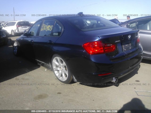 WBA3B9C57DF140324 - 2013 BMW 335 XI BLUE photo 3