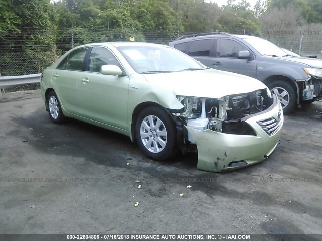 4T1BB46K47U024691 - 2007 TOYOTA CAMRY NEW GENERAT HYBRID GREEN photo 1