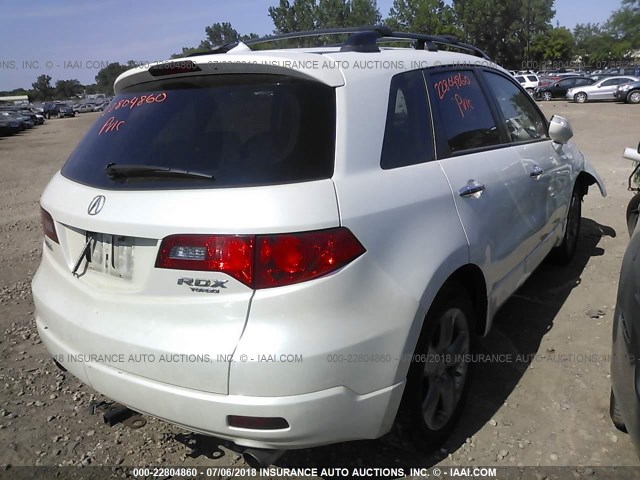 5J8TB18558A016568 - 2008 ACURA RDX TECHNOLOGY WHITE photo 4