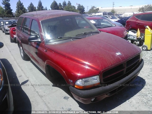 1B4HR28Y5YF234526 - 2000 DODGE DURANGO RED photo 1