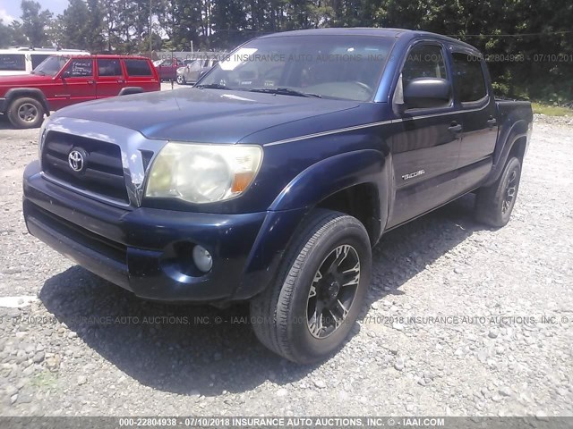 3TMJU62N77M048011 - 2007 TOYOTA TACOMA DOUBLE CAB PRERUNNER BLUE photo 2