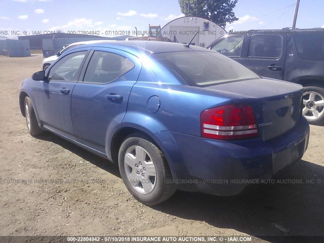 1B3CC4FB1AN175044 - 2010 DODGE AVENGER SXT BLUE photo 3