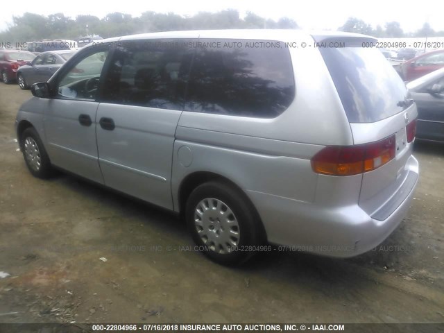 5FNRL18593B108112 - 2003 HONDA ODYSSEY LX SILVER photo 3