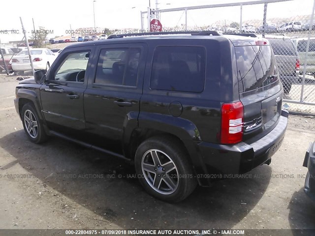 1J4FF28B69D152617 - 2009 JEEP PATRIOT SPORT BLACK photo 3