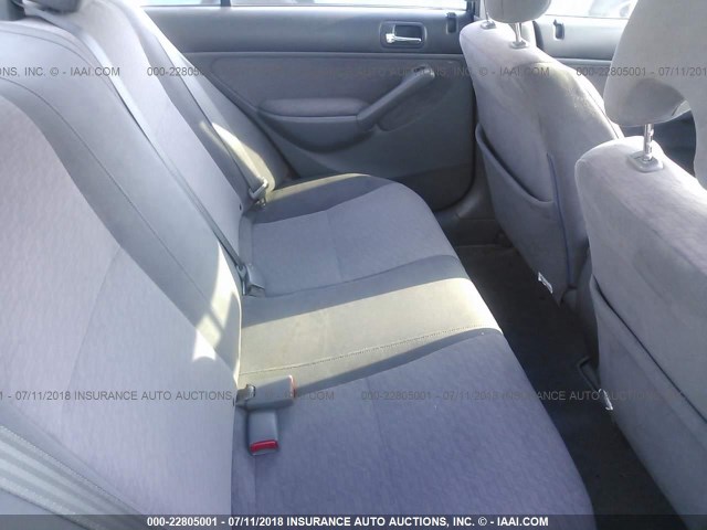 JHMES966X5S004115 - 2005 HONDA CIVIC HYBRID SILVER photo 8