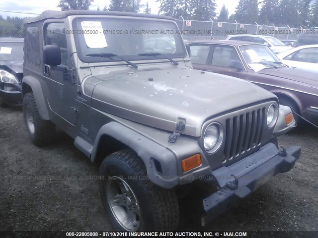 1J4FA49S55P342491 - 2005 JEEP WRANGLER / TJ SPORT 金色 照片 1