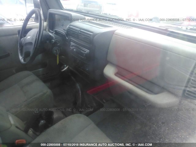 1J4FA49S55P342491 - 2005 JEEP WRANGLER / TJ SPORT 金色 照片 5