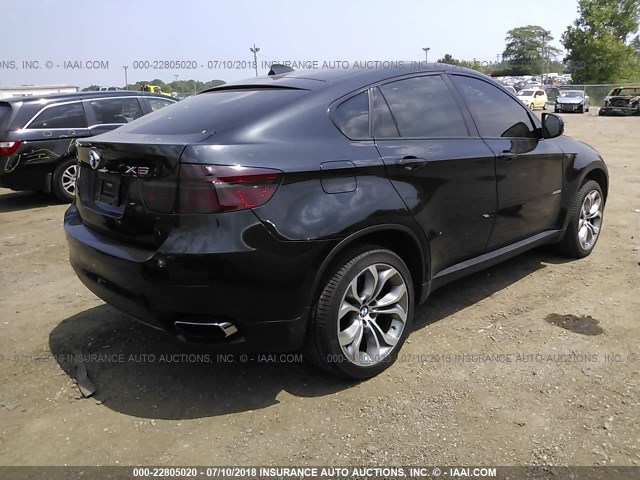 5UXFG8C57CL590341 - 2012 BMW X6 XDRIVE50I BLACK photo 4