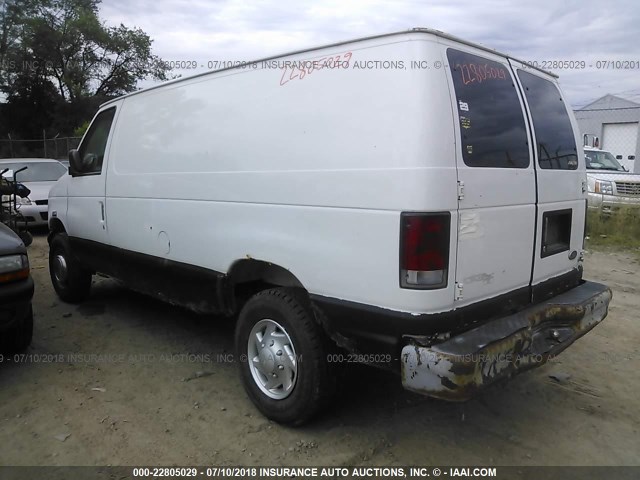 1FTNE2422WHA65294 - 1998 FORD ECONOLINE E250 VAN WHITE photo 3