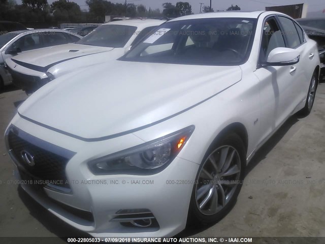 JN1EV7AP4HM741867 - 2017 INFINITI Q50 PREMIUM/SPORT/SE WHITE photo 2