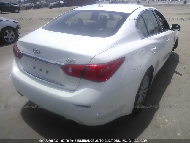 JN1EV7AP4HM741867 - 2017 INFINITI Q50 PREMIUM/SPORT/SE WHITE photo 4