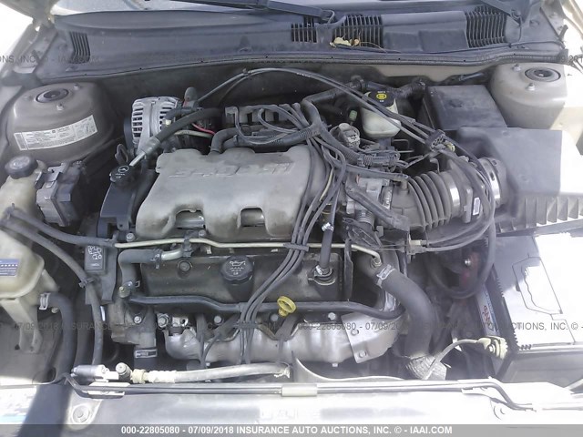 1G2NE52E95M113379 - 2005 PONTIAC GRAND AM SE TAN photo 10