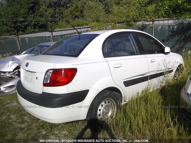 KNADE123X86299924 - 2008 KIA RIO LX/SX WHITE photo 3