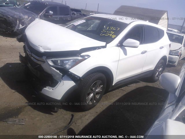 5XYZTDLBXGG360092 - 2016 HYUNDAI SANTA FE SPORT  WHITE photo 2