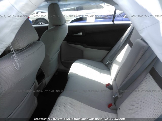 4T1BF1FK6CU129858 - 2012 TOYOTA CAMRY SE/LE/XLE GRAY photo 8