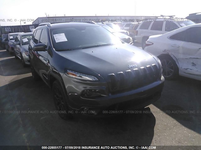 1C4PJLCS4FW621001 - 2015 JEEP CHEROKEE LATITUDE GRAY photo 1