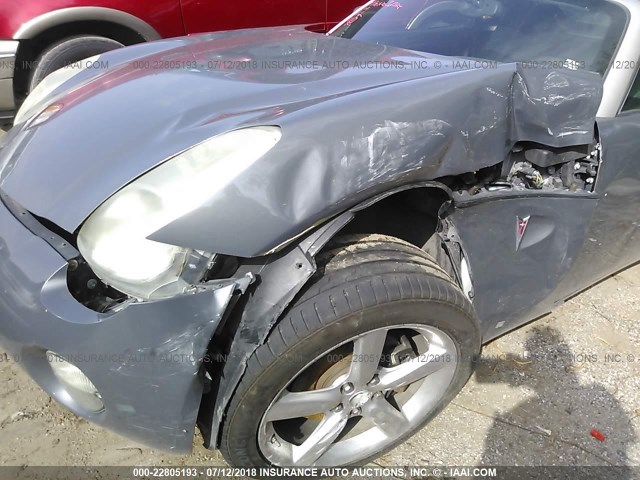 1G2MB35B49Y103609 - 2009 PONTIAC SOLSTICE GRAY photo 6