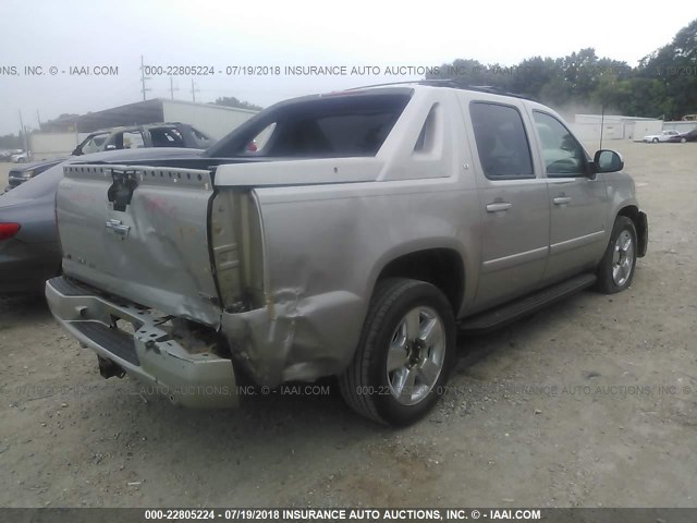 3GNEC12017G203895 - 2007 CHEVROLET AVALANCHE C1500 TAN photo 4