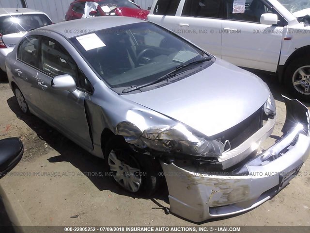 1HGFA46559L000297 - 2009 HONDA CIVIC GX SILVER photo 1