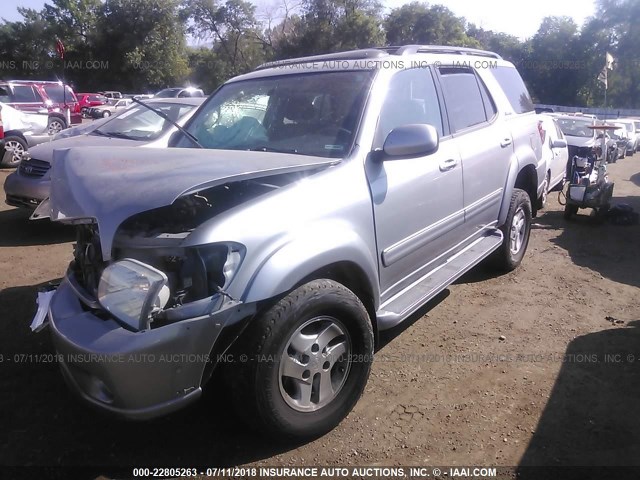 5TDBT48A51S003964 - 2001 TOYOTA SEQUOIA LIMITED BLACK photo 2