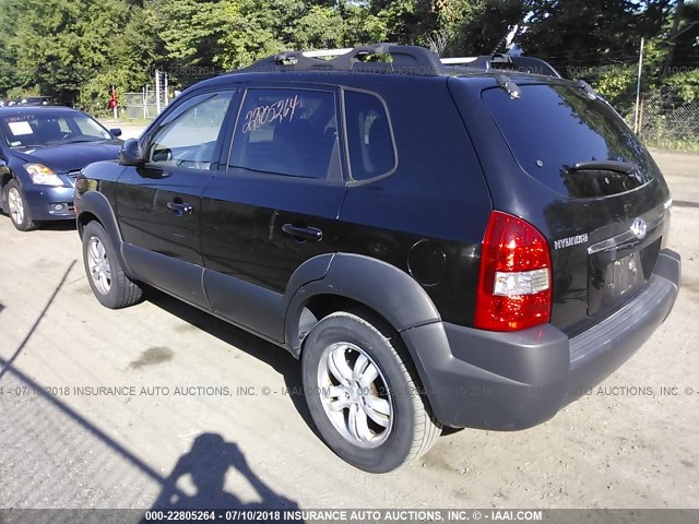 KM8JN12D26U318551 - 2006 HYUNDAI TUCSON GLS/LIMITED BLACK photo 3