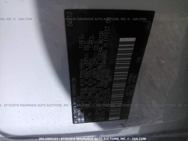 JTLZE4FE4CJ016191 - 2012 TOYOTA SCION XB Weiß Foto 9