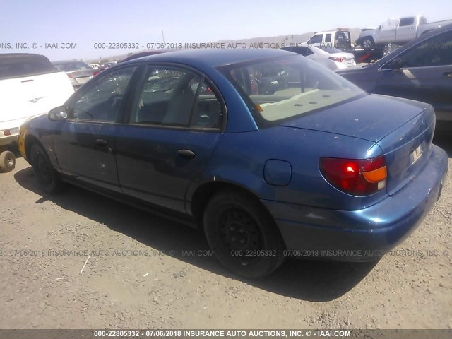 1G8ZF52831Z236638 - 2001 SATURN SL BLUE photo 3