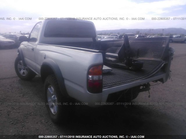 5TENM92N12Z080399 - 2002 TOYOTA TACOMA PRERUNNER SILVER photo 3